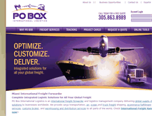 Tablet Screenshot of poboxcargo.com